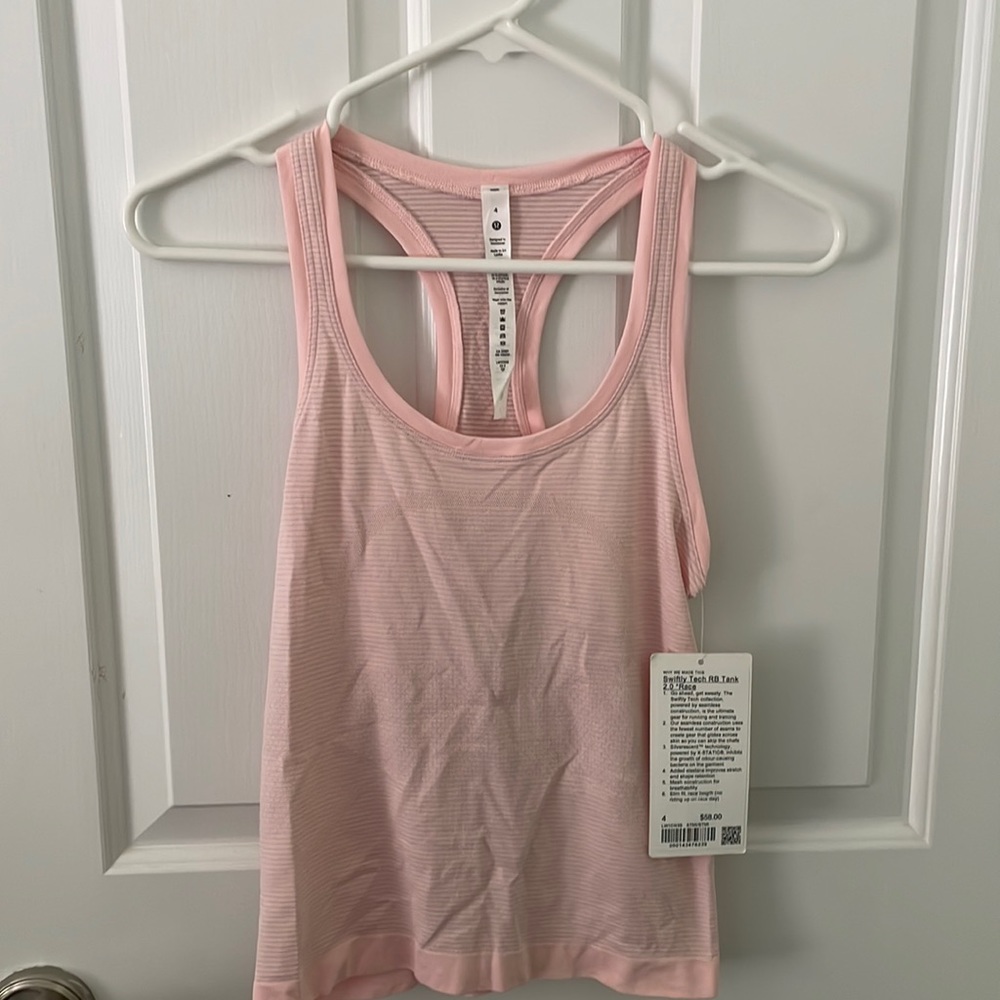 NEW w/TAGS!! Lululemon Swiftly Tech RB 2.0 Race Tank Strawberry Milkshake